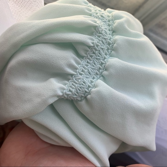 Aritzia Wilfred Mint Wrap Blouse Size XS - Picture 11 of 11